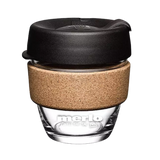 Glass KeepCup with Cork Band (Black)