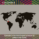 Colombia Single Origin Merlo Coffee Map Location in the World